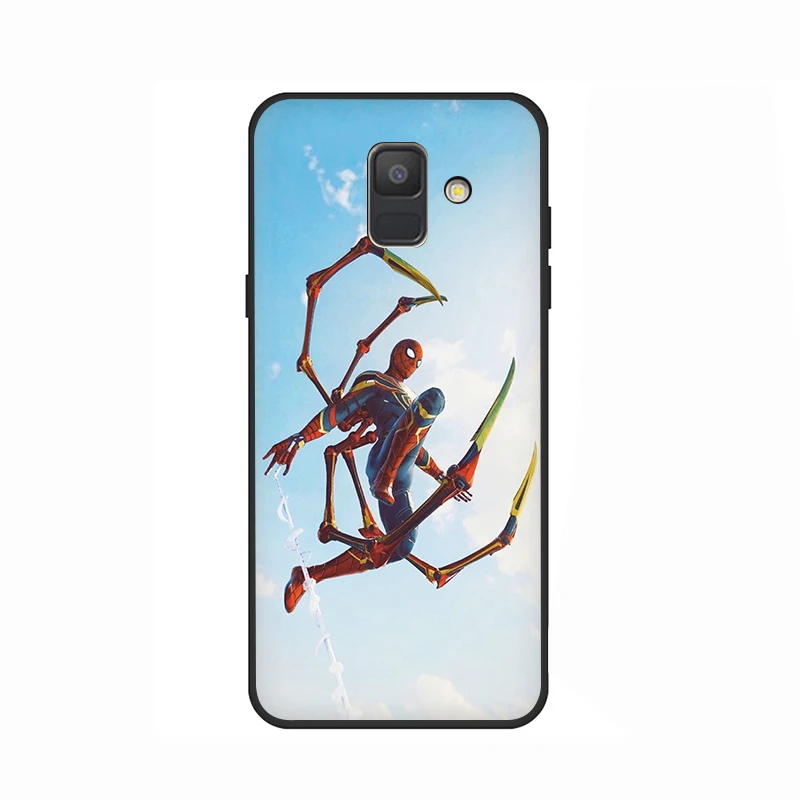 B8 «Человек-паук», мягкий чехол для телефона для samsung Galaxy A3 A5 A6 плюс A7 A8 A9 A10 A30 A40 A50 A70 J6 - Цвет: B8