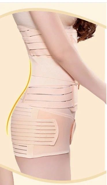 Послеродовой пояс для талии из полиэстера Корректирующее белье живота/таза