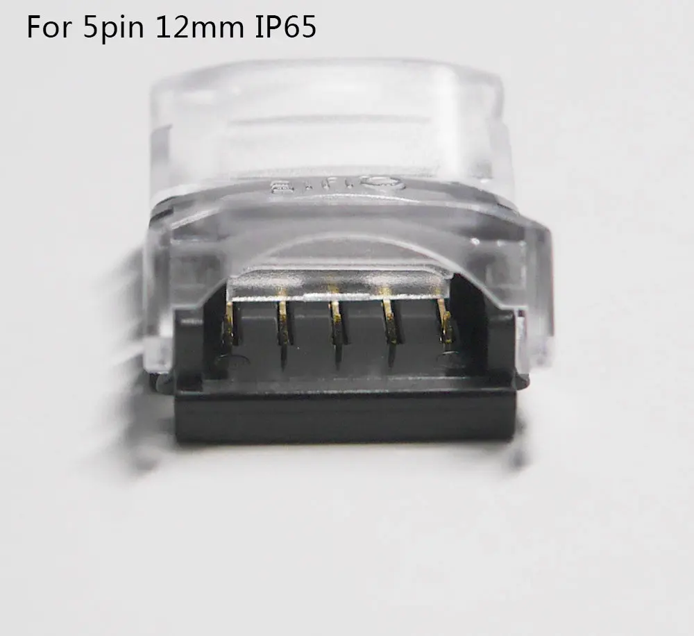 5 шт./лот 2pin 3pin 4pin 5pin Светодиодные ленты Разъем для 3528 5050 Светодиодные ленты для провода или тест-полоски для ленты соединения Применение терминалы - Цвет: 5pin 12mm for IP65