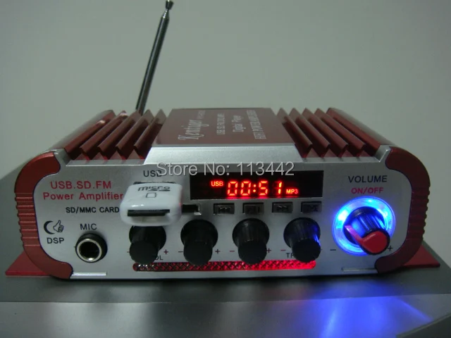 HY600 amplificador Automotivo Авто falantes FM аудио + микрофон MP3 Динамик мини Hi-Fi стерео Усилитель