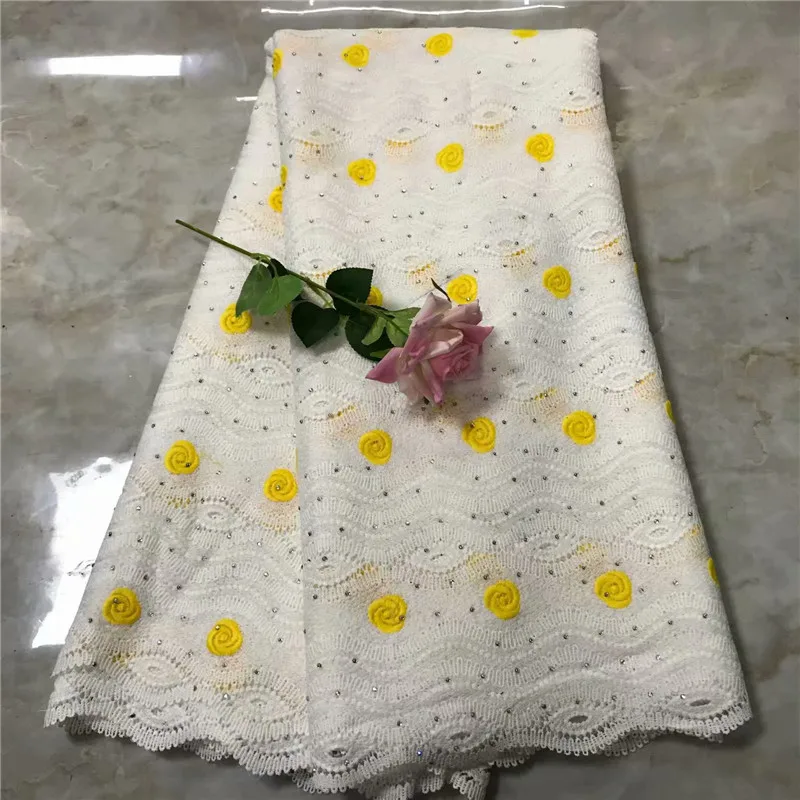 5 ярдов Высококачественная Водорастворимая Ткань нигерийские платья