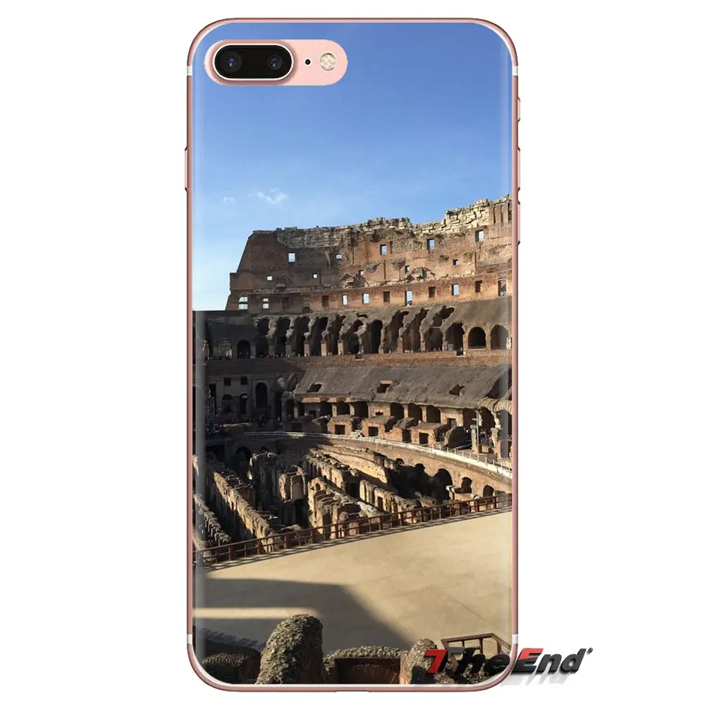 For Huawei Mate Honor 4C 5C 5X 6X 7 7A 7C 8 9 10 8C 8X 20 Lite Pro Famous colosseum Rome Italy Transparent Soft Cases Covers |