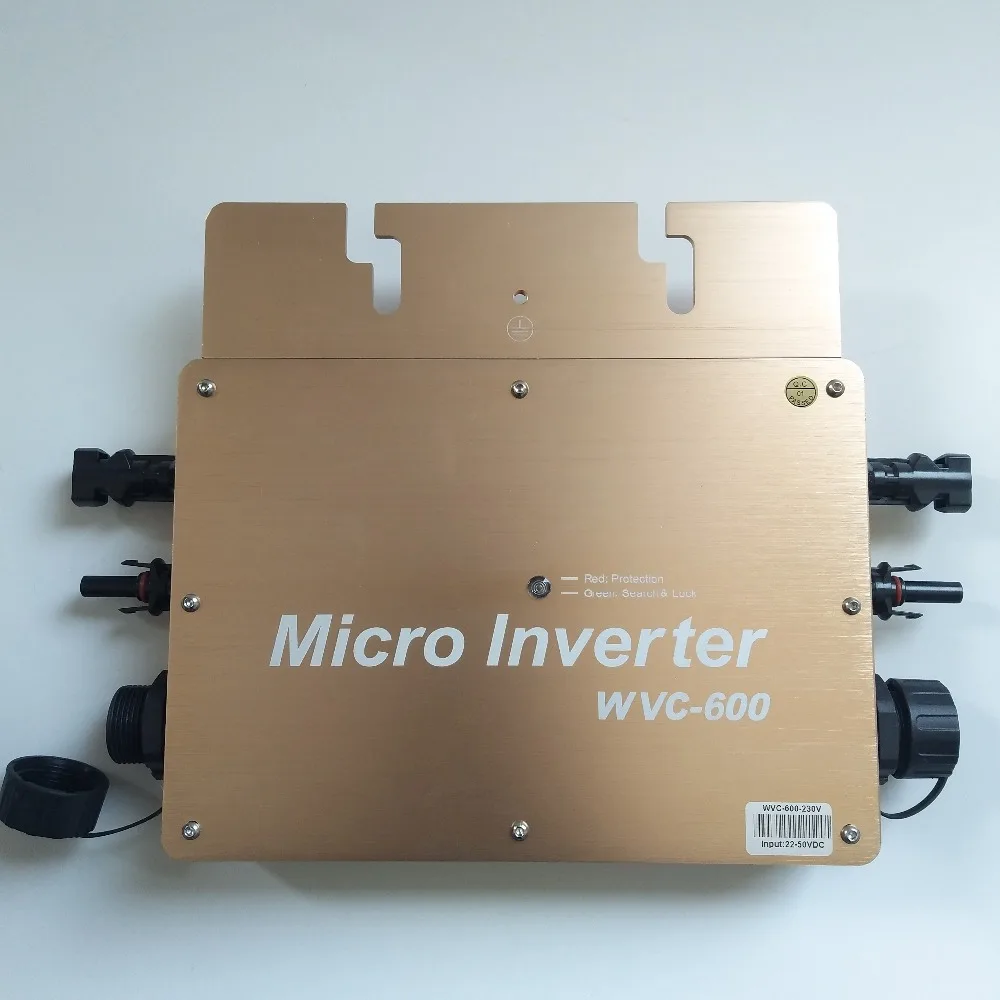 Водонепроницаемый IP65 WVC600 Солнечный сетевой микро инвертор микроинвертор Inversor 600