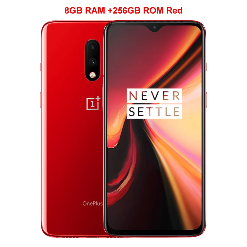 8G 256G RED Мобильный телефон Oneplus 7, 8 ГБ/12 Гб ОЗУ, 256 Гб ПЗУ, Восьмиядерный процессор Snapdragon 855, камера 48 МП, разблокировка экрана смартфона - Цвет: 8G 256G RED