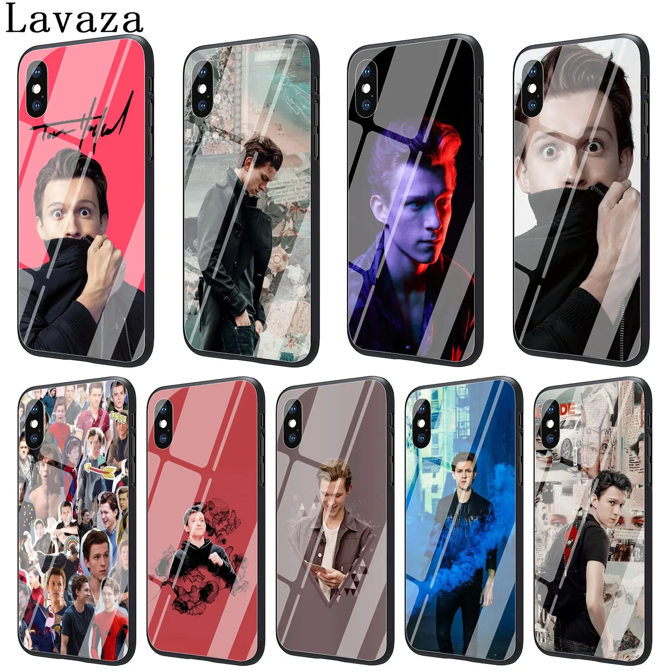 Чехол Lavaza с закаленным стеклом для телефона Tom Holland чехол Apple iPhone XR X XS Max 8 7 6 6S Plus 5 5S