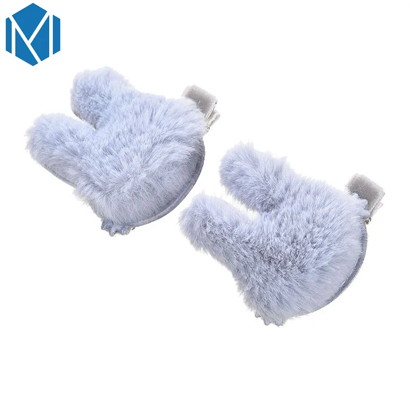 2 шт. заколки для волос M MISM милый пушистый кролик аксессуары детей|hair clips for kids|bunny