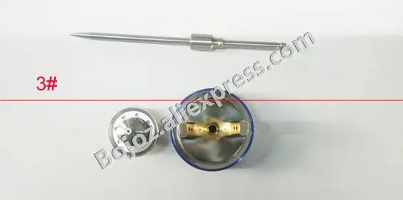 3 Краскопульт для покраски, ремонтные комплекты 1,3 мм, комплект аксессуаров: игла, сопло, Aircap, газораспределительное кольцо, переключатель для струи 1000B - Цвет: 3