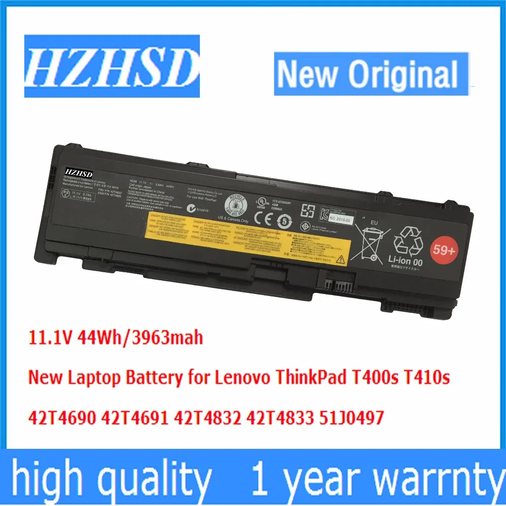 11 1 V 44Wh Оригинальный Новый T400s Аккумулятор для ноутбука Lenovo ThinkPad T410s 42T4690 42T4691 42T4832