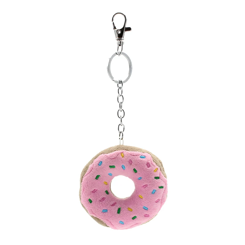 2019 New Arrival mini doughnut bag charm donut key Chain Key rings gift for children girls ghost emoji pendant NL01 | Украшения и