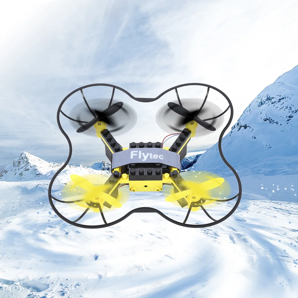Flytec T11 DIY 2 4 г 4CH строительные блоки Drone вертолет мини дроны 3D Кирпичи Quadcopter