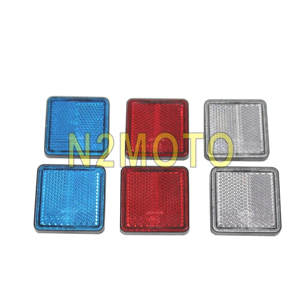 2 шт. светоотражающий болт квадратный синий красный белый 5 см|Накладки и