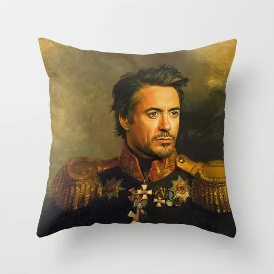 Наволочки с изображением лица знаменитостей армейские генералы наволочки для