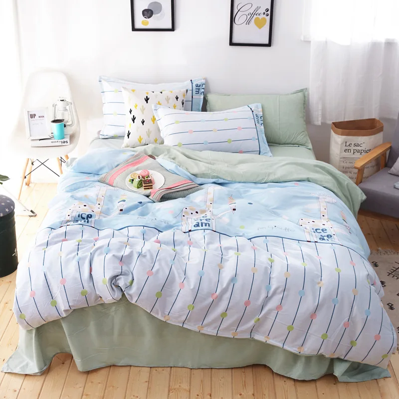 Новые AB боковые маленькие свежие и красивые помытые постельные принадлежности