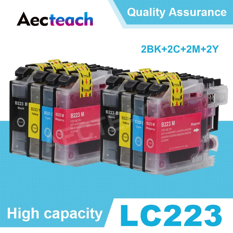 

LC 223 LC223 LC221 Full Ink Cartridges For Brother LC223 Cartridge MFC-J4420DW J4620DW J4625DW J5625DW J480DW J680DW J880DW