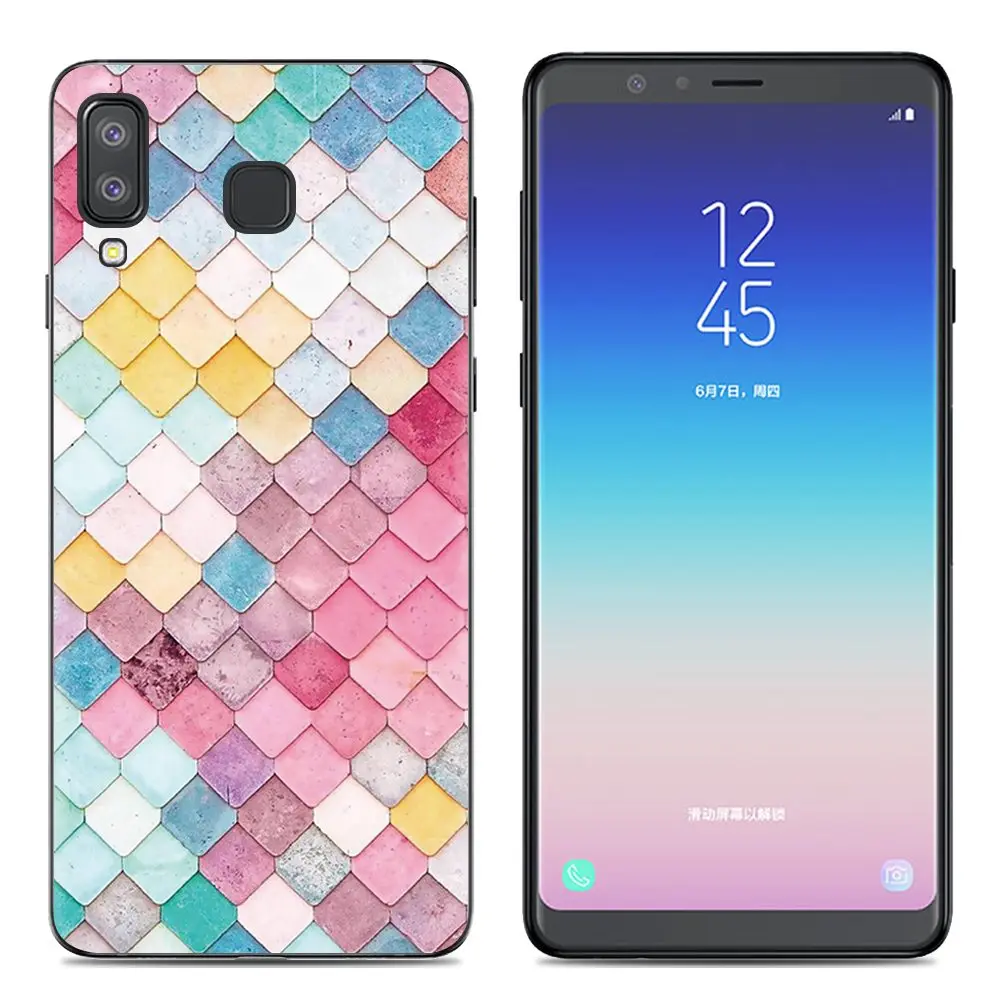 Phone Case For Samsung Galaxy A9 Star A8 Global 6.3-inch Cute Cartoon High Quality Painted TPU Soft Silicone Cover |