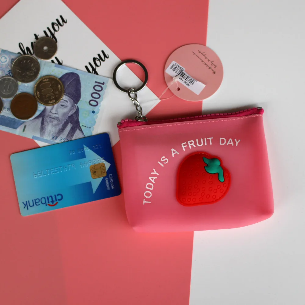 Pacgoth Творческий силикагель мини мило коробка ярких цветов кошелек фруктов Lemon