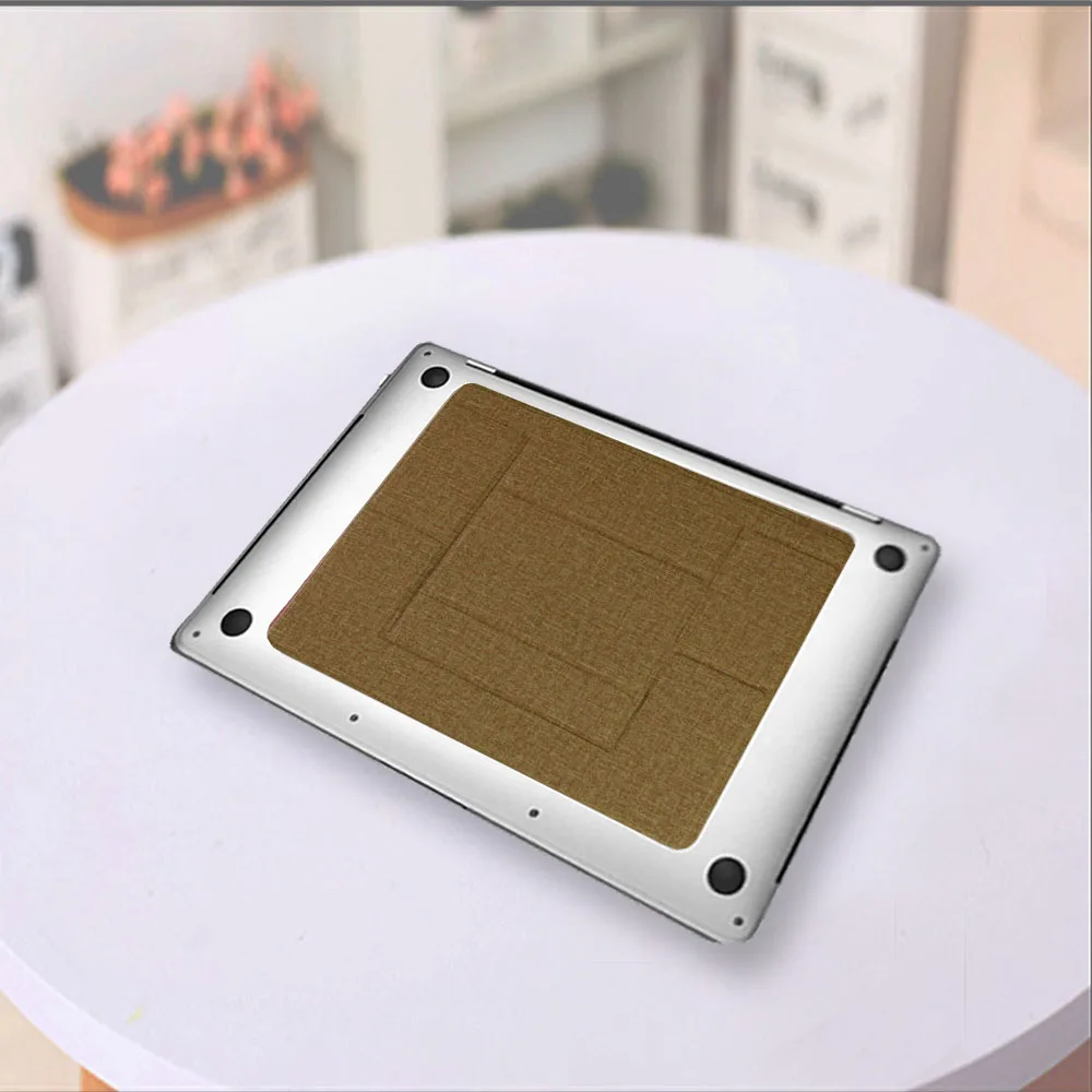 Gold Yellow Невидимая подставка для ноутбука, складная Эргономичная подставка для Macbook air pro, охлаждающая Портативная подставка для компьютера, планшета, легкая подставка - Цвет: Gold Yellow