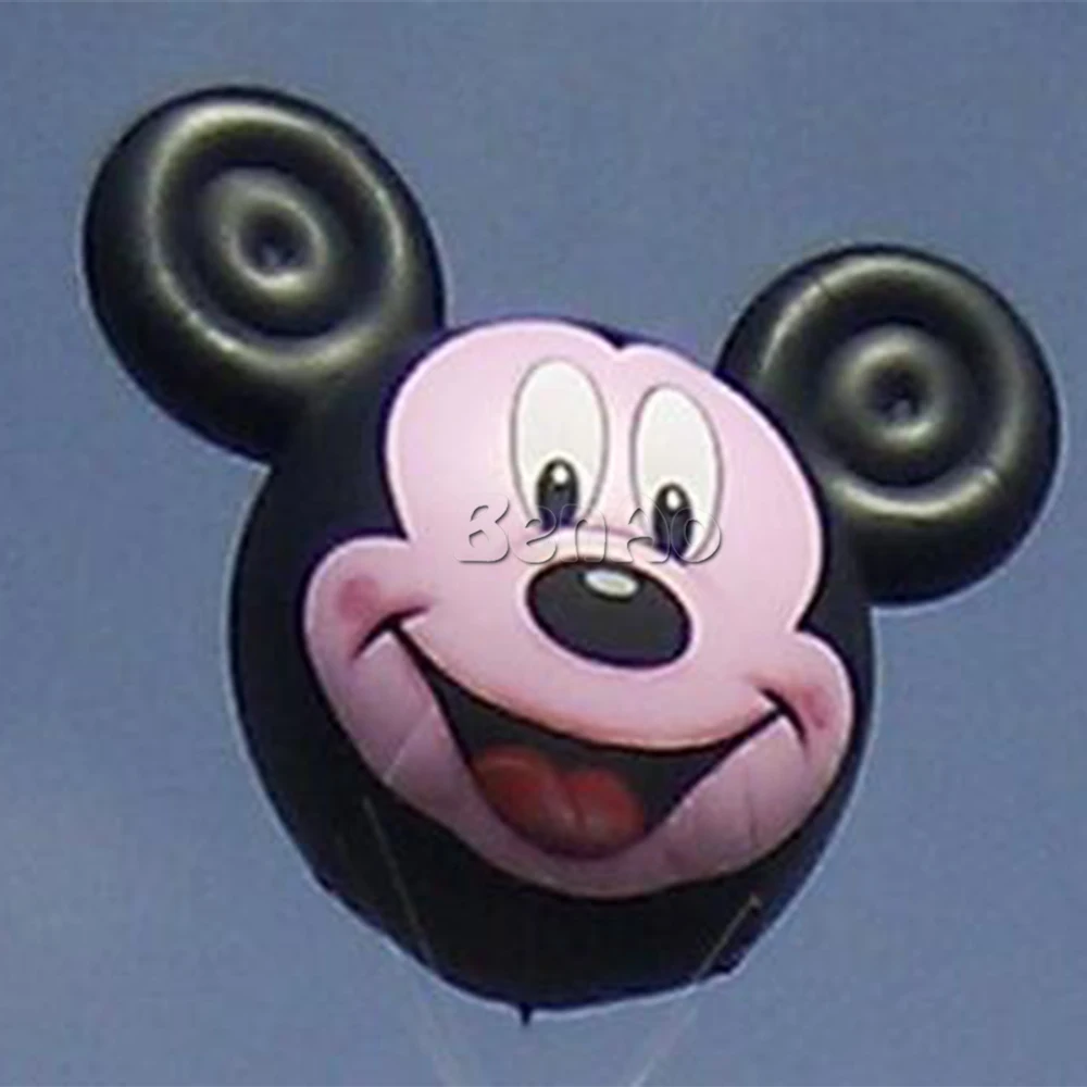 AO35 BENAO Free shipping 3M Dia Inflatable Mickey Helium/sky Balloon For Promotion/Sky fly inflatable helium mouse for sale | Игрушки и