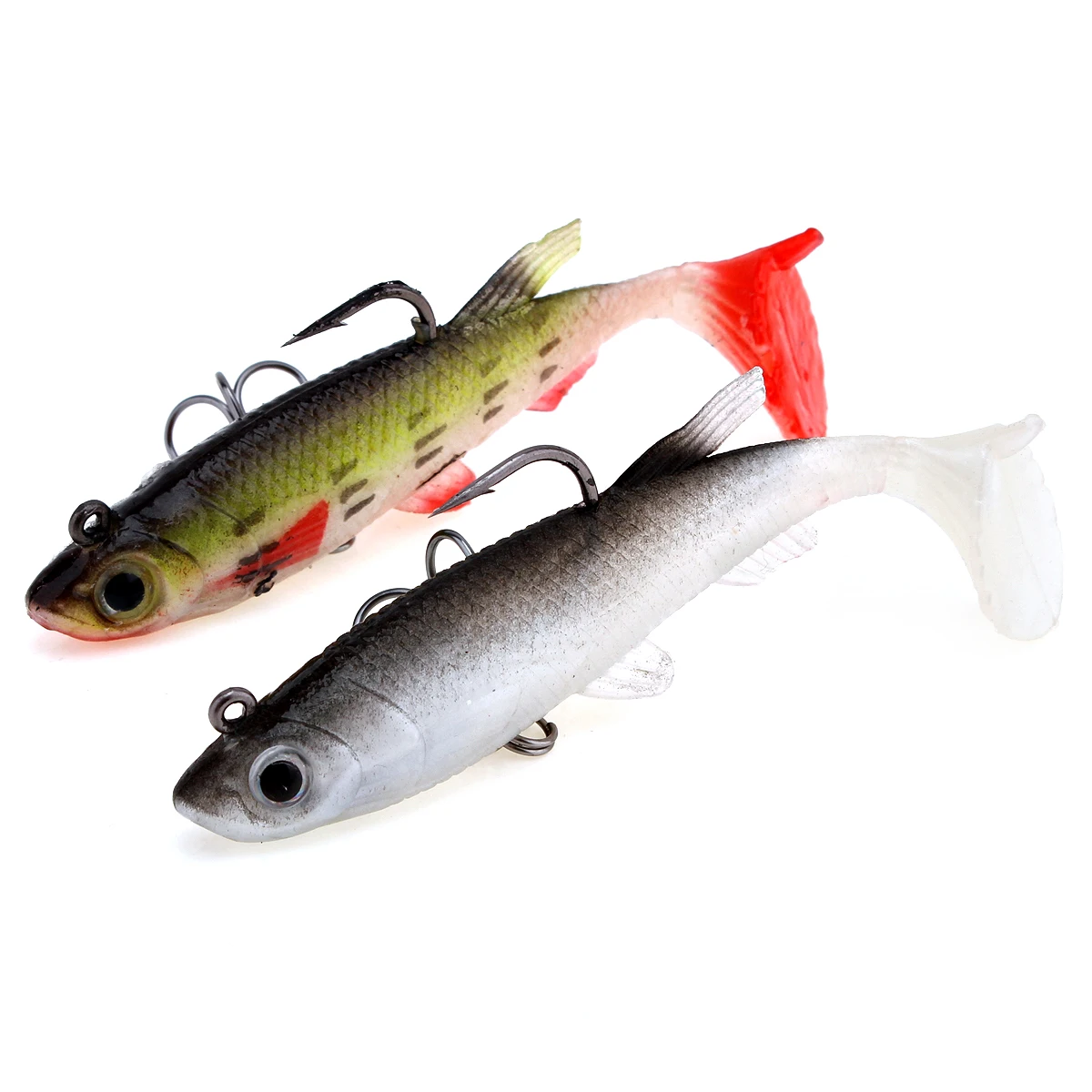 1 шт. 8 5 см 3D рыбий глаз из искусственной кожи Мягкая наживка со свинцовым грузилом