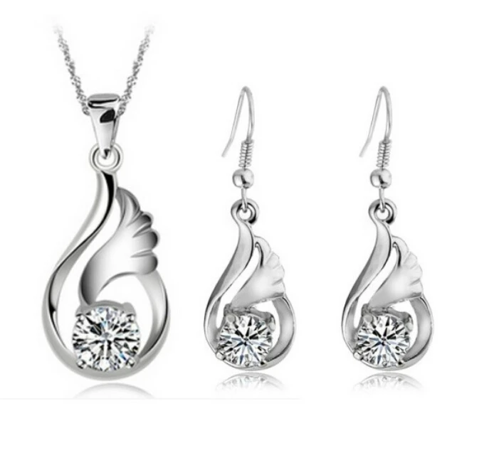 OMH оптовая продажа модные 18 кт золотые белые восемь сердец стрел Кристалл для