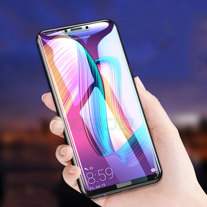 Oicgoo 3D полное покрытие закаленное Стекло для huawei Honor 8 9 10 Lite Экран протектор V9