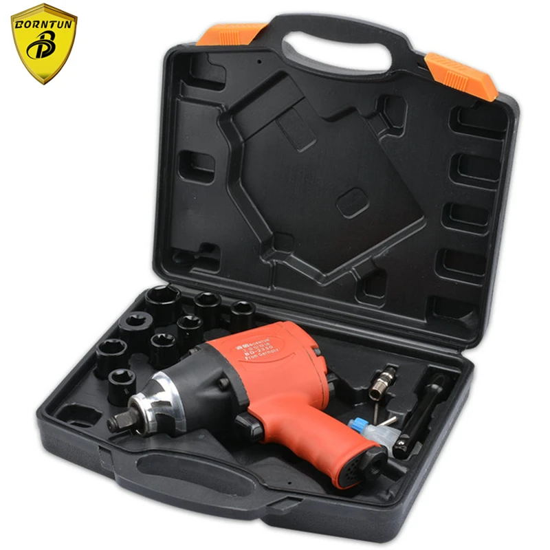 

Borntun 1/2" Pneumatic Air Impact Wrench 900Nm 12.7mm Car Tyre Repairing Maintenance 8000rpm Machine