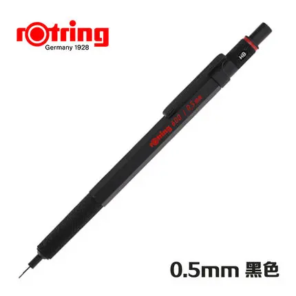Немецкий rotring 600 карандаш для рисования автоматический карандаш 0,5 мм и 0,7 мм - Цвет: 05 black