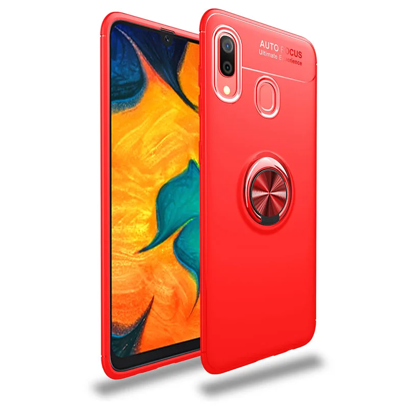 Для samsung Galaxy A20E чехол роскошный чехол кольцо держатель мягкий матовый Силиконовый корпус для samsung Galaxy A20e A20 E корпус