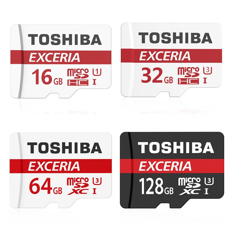 Карта памяти TOSHIBA 128 ГБ 64 32 16 микро sd карты Class10 UHS 1 U3 90 МБ/с. флэш microsd для