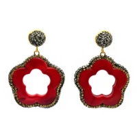 2019 luxury flowers earrings irregular pattern big earrings for women new charm vintage bohemia fashion jewelry girl