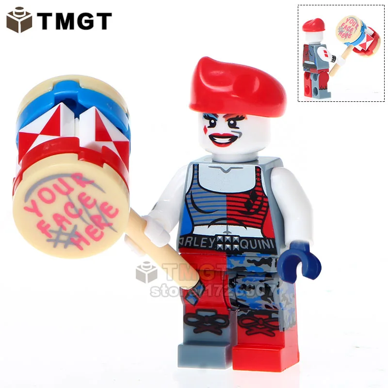 Темно-синий Блоки фильм ужасов это Pennywise Хэллоуин Джокер клоун Джейсон Voorhees кожаное лицо Заводной Строительный Блок игрушка для детей - Цвет: Темно-синий