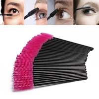newcome 50pcspack disposable eyelash brush individual lash removing brush mascara wands applicator eyelash comb make up tools