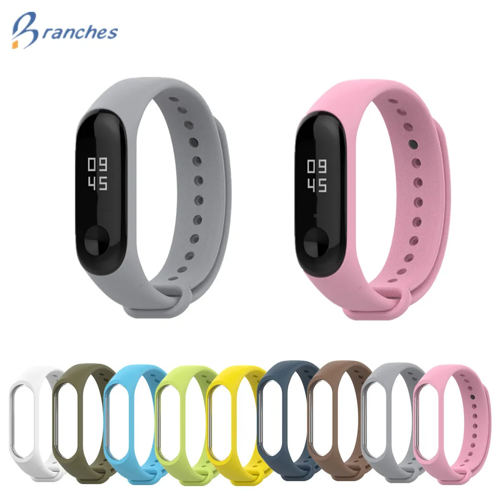 Ремешок силиконовый для Mi band 4 3 черный красный браслет смарт часов Xiaomi Band