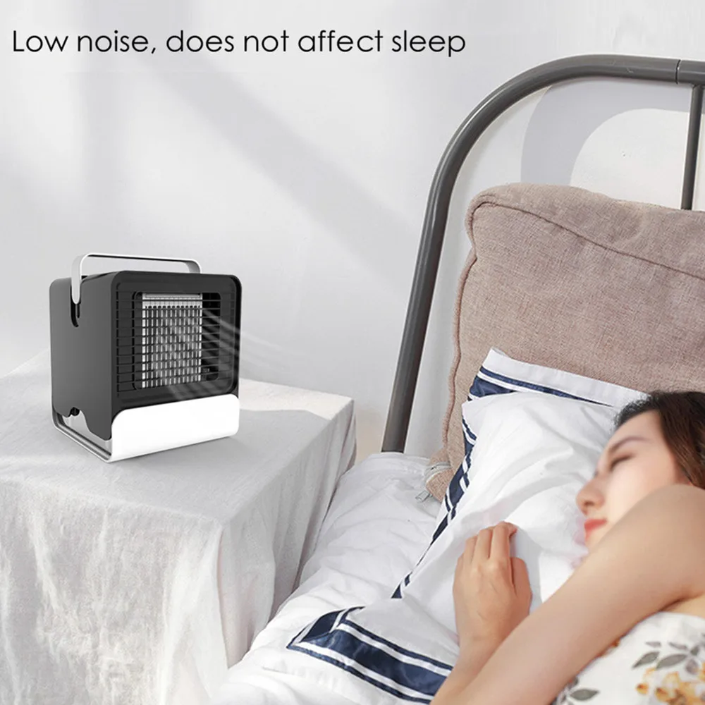 mini air conditioner fan Personal Evaporative portable USB Air Cooler The Quick Easy Way to Cool Any Space Home Office Desk | Бытовая