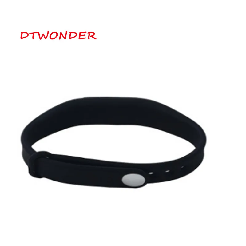 DTWONDER RFID браслет карты ID IC NFC Браслет TK4100 Водонепроницаемый Регулируемый смарт-DT-WB001 - Цвет: 13.56mhz