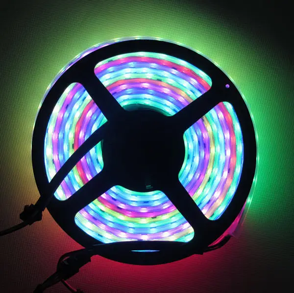 5 м двухрядная Светодиодная лента TM1812 Dream Color 600 5050 RGB 120 светодиодов/м DC12V 10A # WP|dream