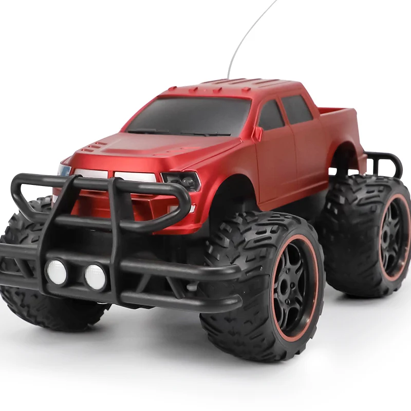 Lingdong RC автомобилей 2,4 г восхождение автомобиль радио Управление грузовик 4 канала светодиодный свет Bigfoot автомобиль дистанционного модель с внедорожник игрушка - Цвет: Red