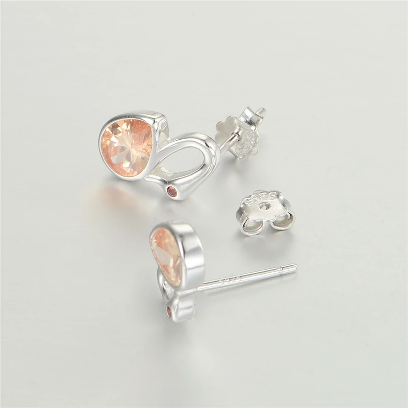 Подлинная Стерлингового Серебра 925 Серьги Стержня Для Женщин Старинные Моды Cryatsl