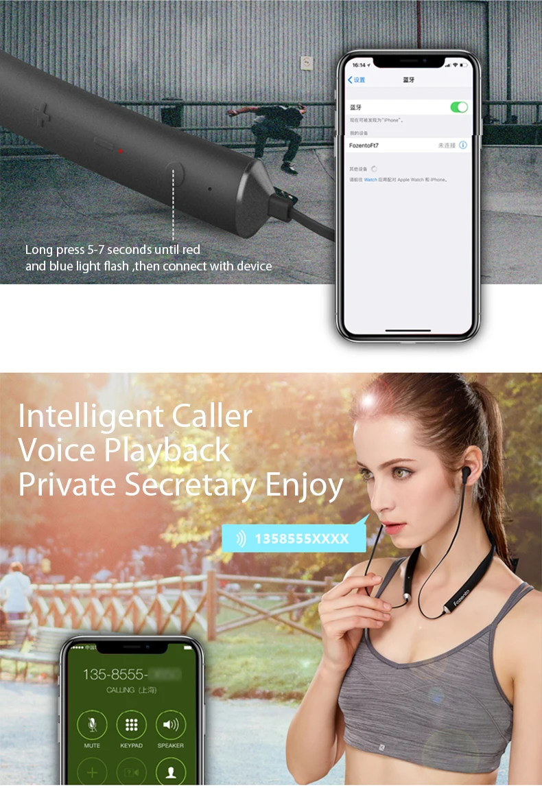 Водонепроницаемые беспроводные наушники IPX5 с Bluetooth 4,2 Для Спортивного Велосипеда, шумоподавление, мягкий и силиконовый материал, бас, стерео звук