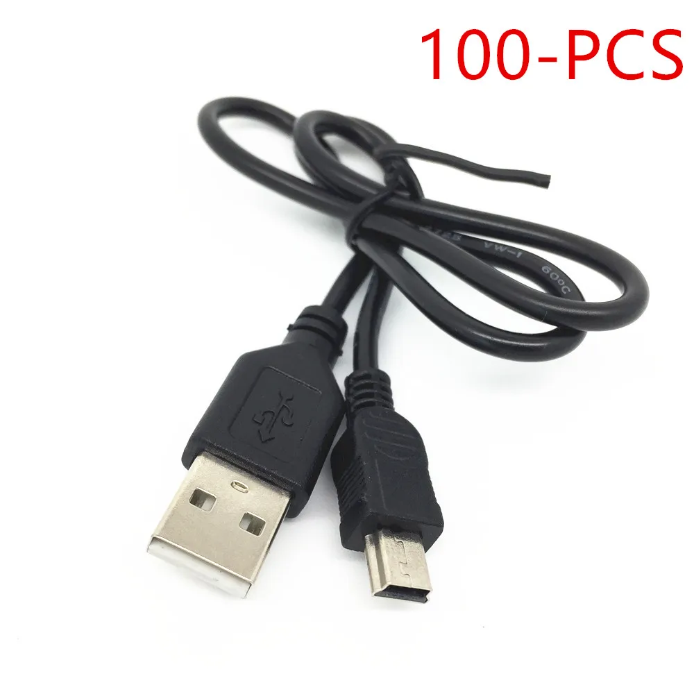 10/20/30/40/50/100 шт. лучший черный USB 2 0 A штекер на Mini 5 Pin B кабель для зарядки и передачи