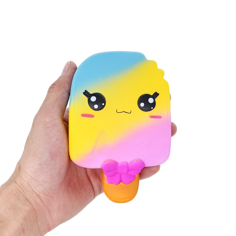 Огромное милое красочное мороженое мягкая игрушка сжималка медленно