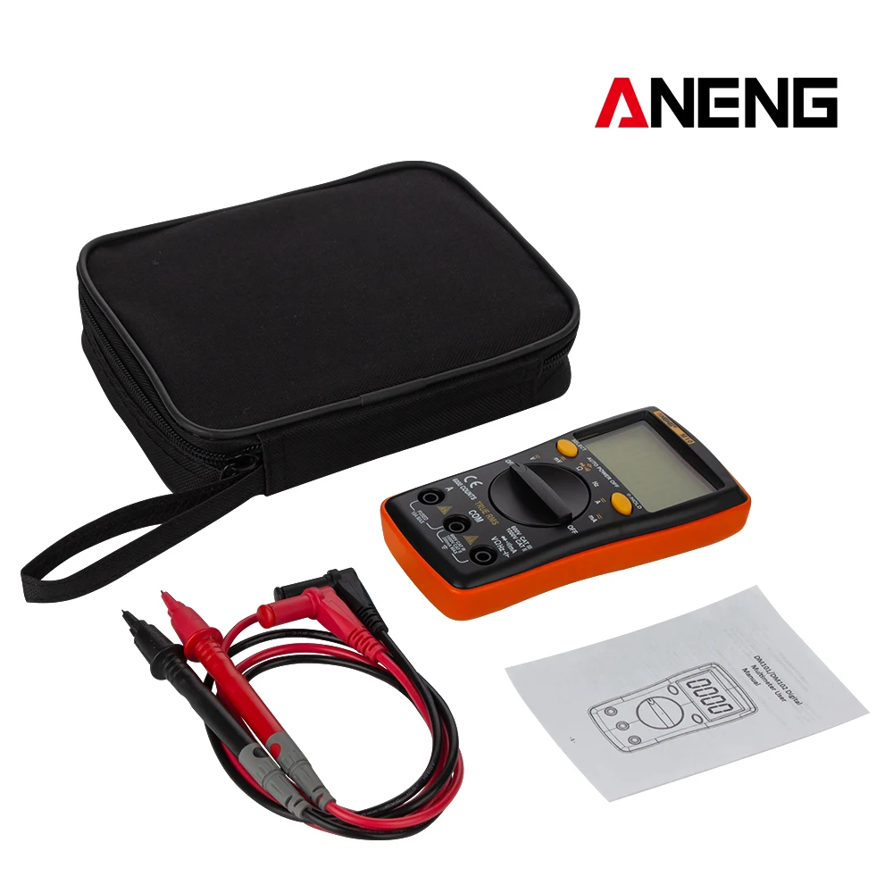 ANENG M10 мультиметр цифровой 6000 digital multimeter тестер транзисторов токовые клещи transistor