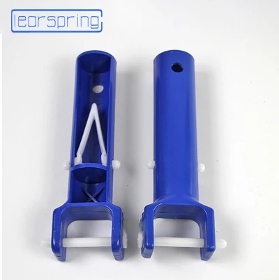 2pcs handle 1 шт., вакуумная головка для бассейна, гибкая прочная щетка для бассейна, оборудование для очистки, подводный очиститель, аксессуары для бассейна для всасывания сточных вод - Цвет: 2pcs handle
