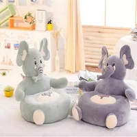 fancytrader cartoon animal plush elephant  sofa chair  stuffed toy baby sofa floor seat cushion birthday gift