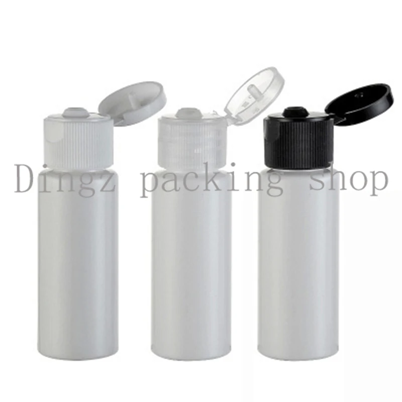 

mini Flip Cap Small 20ml white/clear Perfume Refillable Bottles Hydrating Sample Plastic Bottle Perfumes Liquid Makeup Container