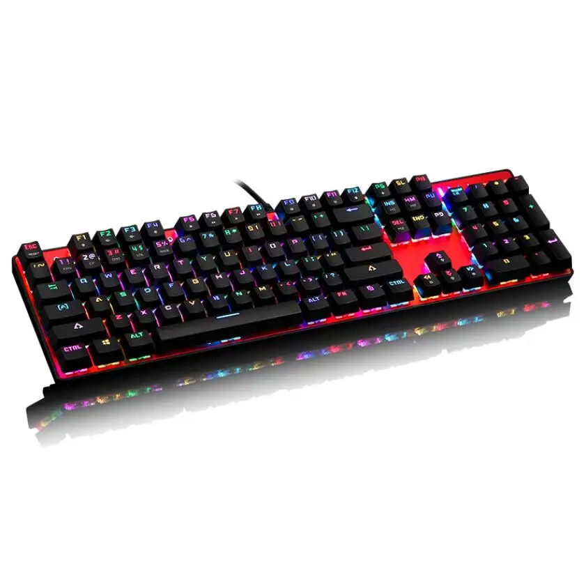 Механическая игровая клавиатура GS Original Motospeed Inflictor CK104 проводная с подсветкой Jun