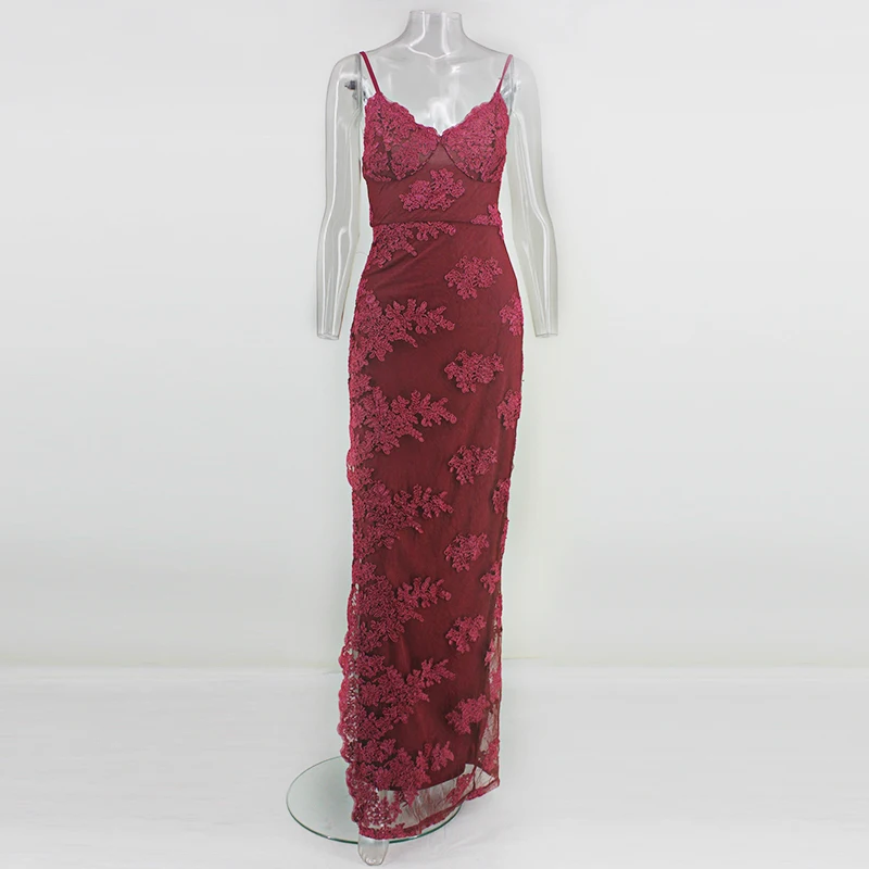 Santune 2018 Summer Sexy Sequins Embroidery Deep V Sleeveless Dress Fashion Women Cross Back Night Party Split Lace Dresses | Женская