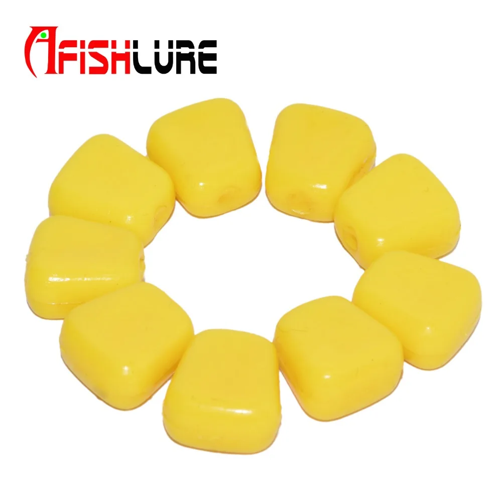 30 шт./лот Мягкая приманка Afishlure Желтая изношенная 10 мм 0 32 г накладные приманки