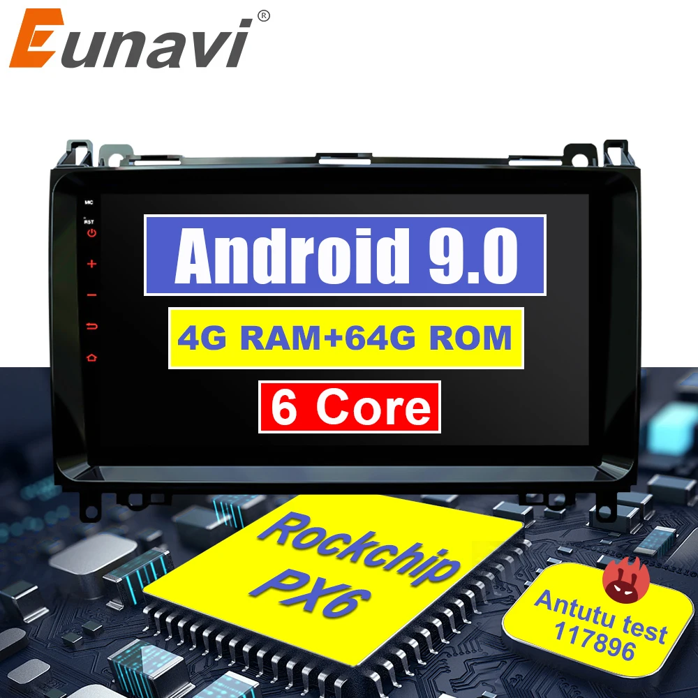Автомобильный мультимедийный плеер gps Android 9 2 Din DVD Automotivo для