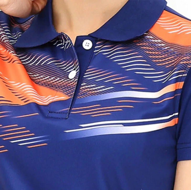 Рубашка для бадминтона с бесплатным принтом мужчин и женщин Спортивная футболка